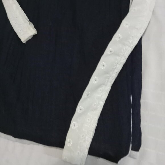 Single skirt - end of fabric rolls hand made Reversible wrap skirt - Picture 4 of 9